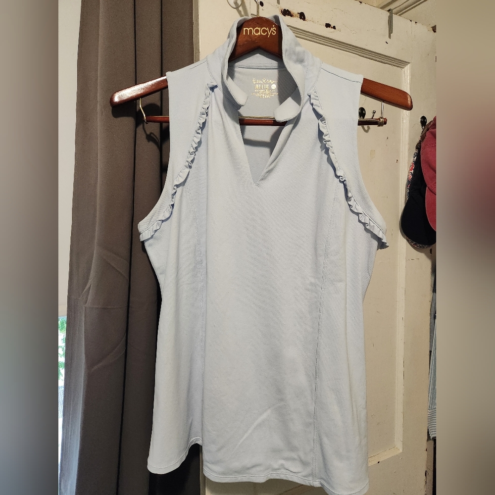 EUC XL Lilly Pulitzer UPF 50+ Luxletic Martina Polo Top